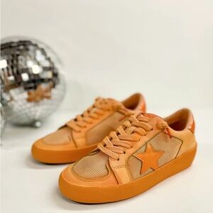 NEW Vintage Havana Extra Upper Sneakers Orange Size 8